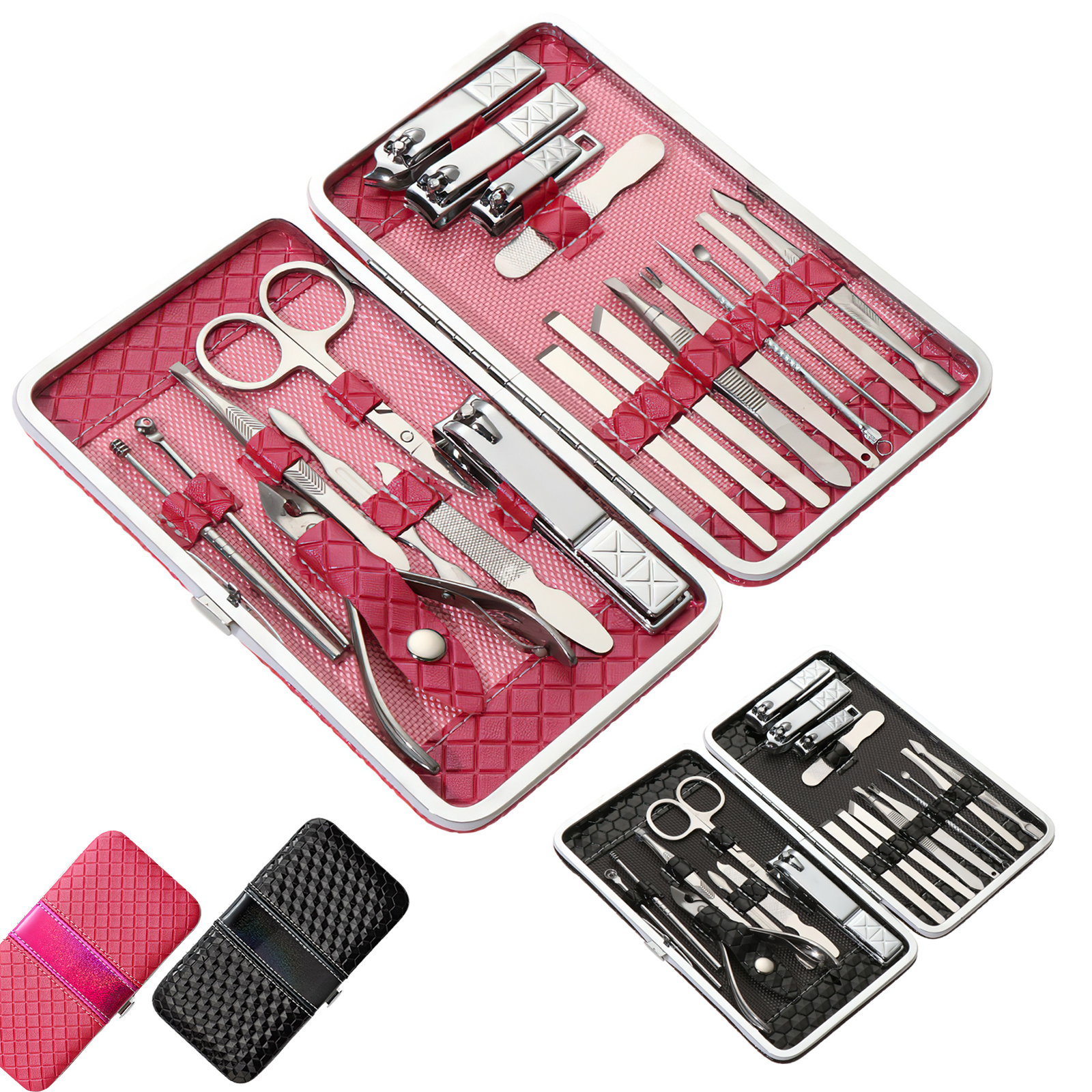 21 pcs Nail Care Kit Cutter Set Clippers Manicure Pedicure