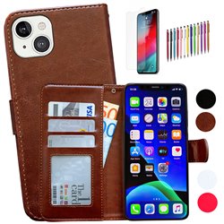 iPhone 13 - PU Leather Wallet Case