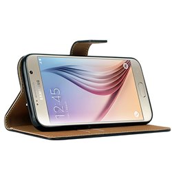 Fodral Äkta Läder / Plånbok - Samsung Galaxy S7