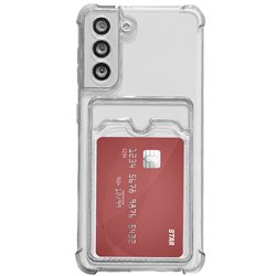 Samsung Galaxy S21 FE - Card Case Protection Transparent