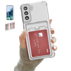 Samsung Galaxy S22 5G - Card Cover / Beskyttelse Transparent