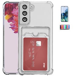 Samsung Galaxy S22 5G - Card Case Protection Transparent