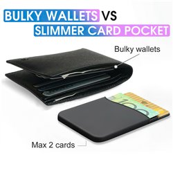 Universal Plånbok/Korthållare - Självhäftande - 2 Kort