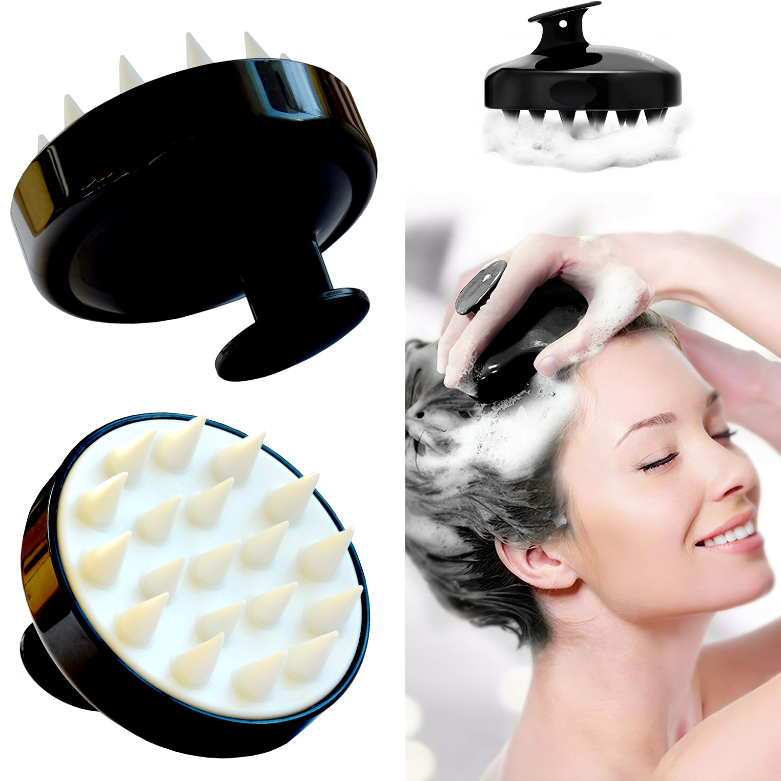 Scalp Massager Brush Hair Shower Washing Head Massage