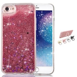iPhone 7 - Moving Glitter 3D Bling Cover / Beskyttelse