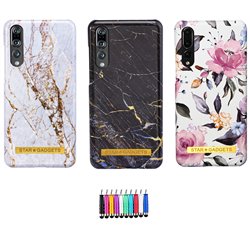Huawei P20 Pro - Cover / Beskyttelse Flowers / Marble