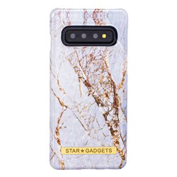 Samsung Galaxy S10 - Cover / Beskyttelse Marble / Rose