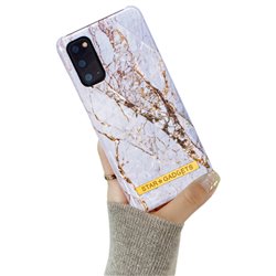 Samsung Galaxy S20 - Cover / Beskyttelse Flowers / Marble