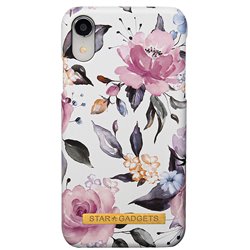 iPhone XR - Cover / Beskyttelse Flowers / Marble