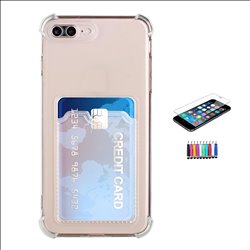 iPhone 7 Plus / 8 Plus - Card Cover / Beskyttelse Transparent