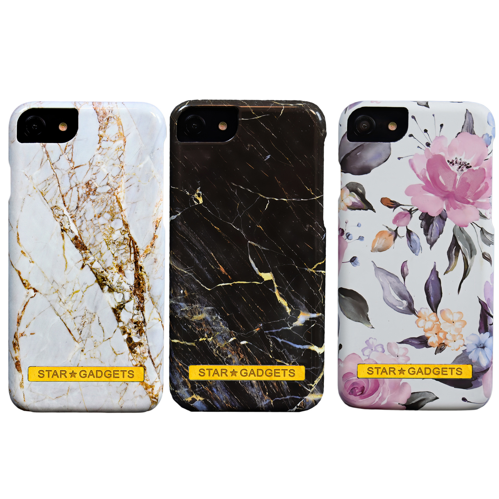 iPhone 6 / 6S - Case Protection Flowers / Marble
