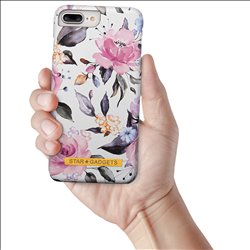 iPhone 6 Plus / 6S Plus - Kuori / Suoja Flowers / Marble