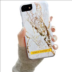 iPhone 7 / 8 - Cover / Beskyttelse Flowers / Marble
